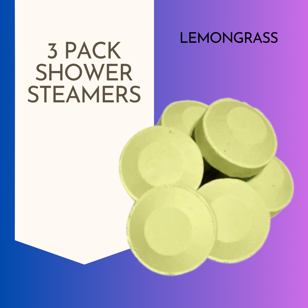 3 Pack Lemongrass Shower Steamers