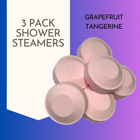 3 Pack Grapefruit Tangerine Shower Steamers